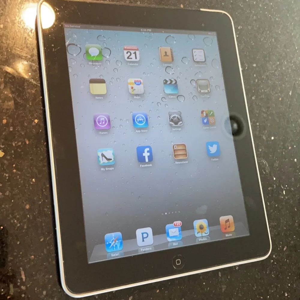 iPad 1st generation ever. Still runs. WiFi only